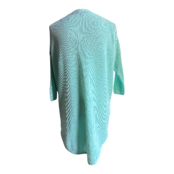 Express Knit Sweater Dress V-Neck Ribbed Textured Cozy Chic (2442-15) - Picture 2 of 4